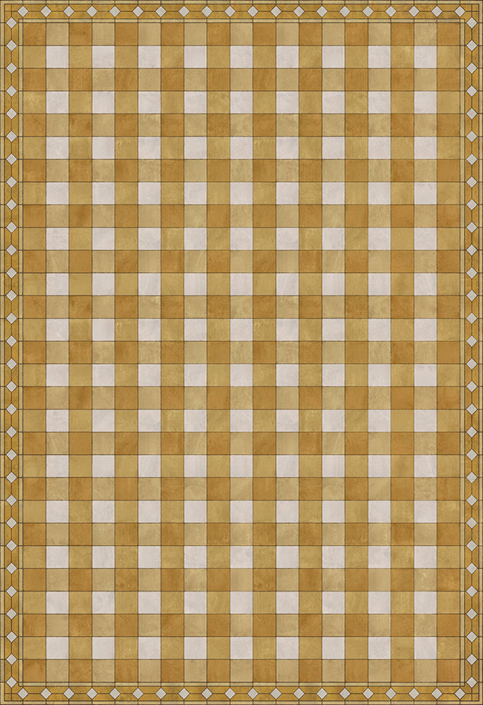 spicher and company williamsburg gingham tile yellow rug