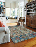 capel benz manisa 3824 med blue rug