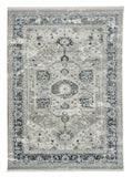 capel alden heriz 3942 silver grey rug