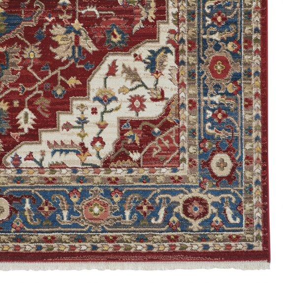 capel alden medallion 3943 classic red rug