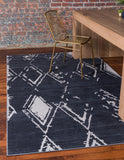 unique loom uptown carnegie hill uptown  navy blue rug