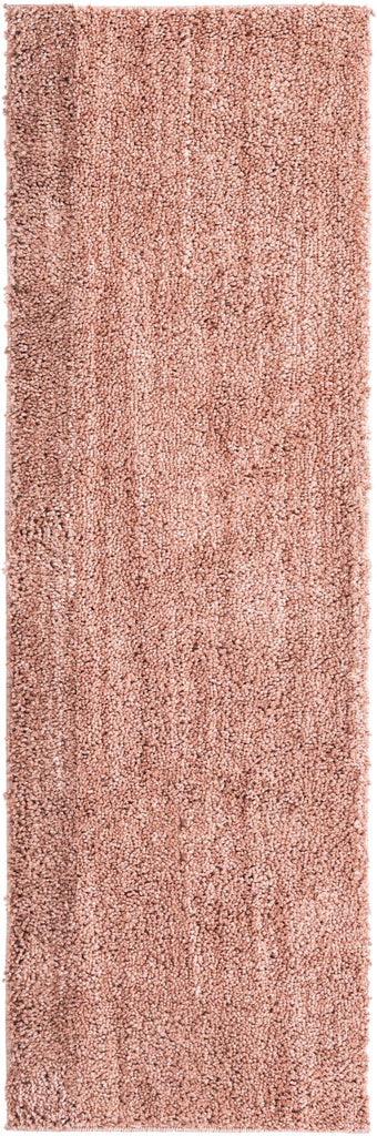 unique loom jill zarin shaggy chic shaggy grapefruit pink rug