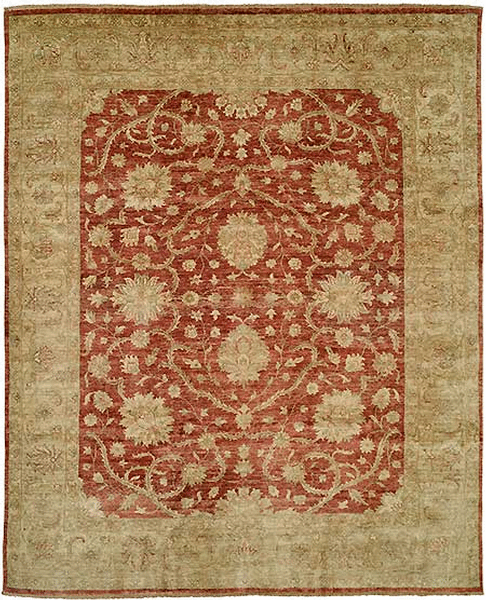 HRI Classical Elegance 402 Rust Rug