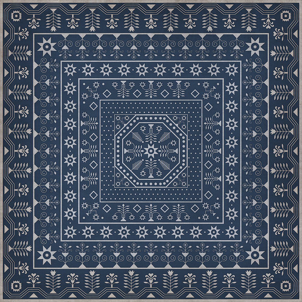 spicher and company american folk art museum embroidery the waning moon rug