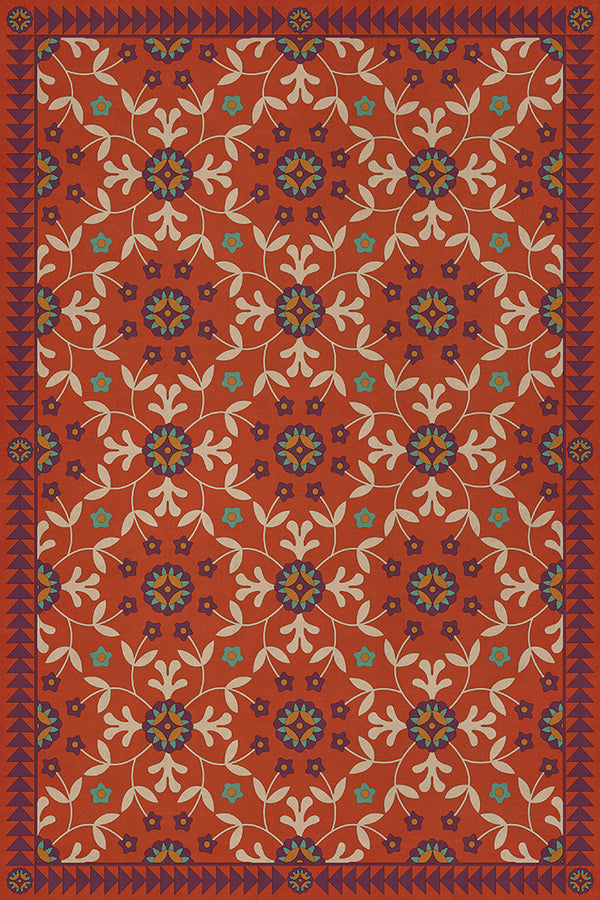 spicher and company american folk art museum whig rose the flaming heart rug