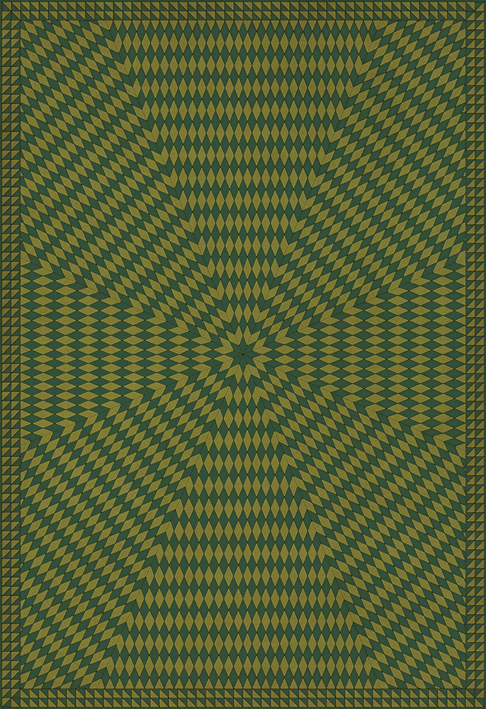 spicher and company american folk art museum sunburst and sit on a green knoll rug
