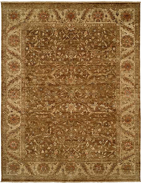 HRI Classical Elegance 412 Brown Rug