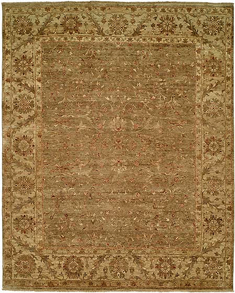 HRI Classical Elegance 421 Light Green Rug