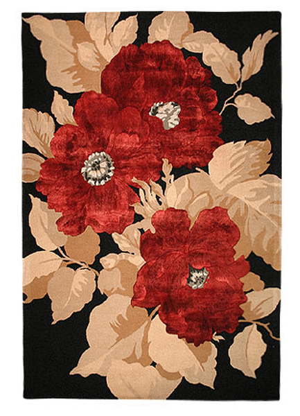 Delos, Inc. Moda 43100 Black Rug