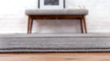 unique loom uptown madison avenue uptown  gray rug
