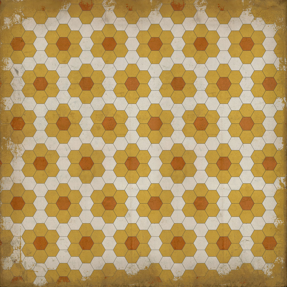spicher and company classic vinyl pattern 02 pushing up daisies rug