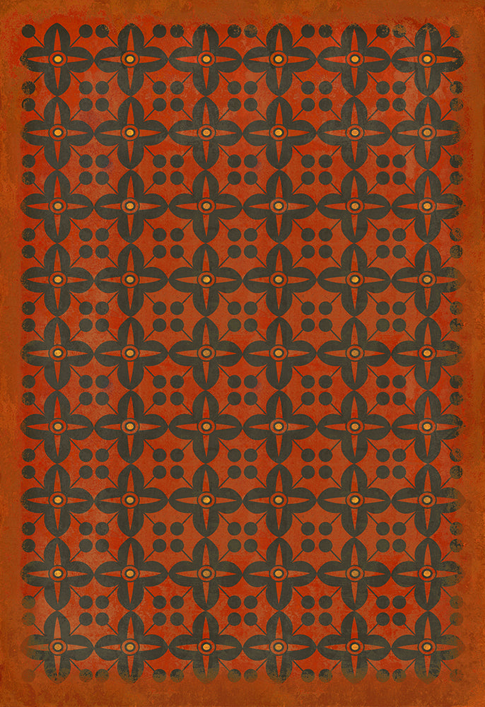 spicher and company classic vinyl pattern 03 red rum rug
