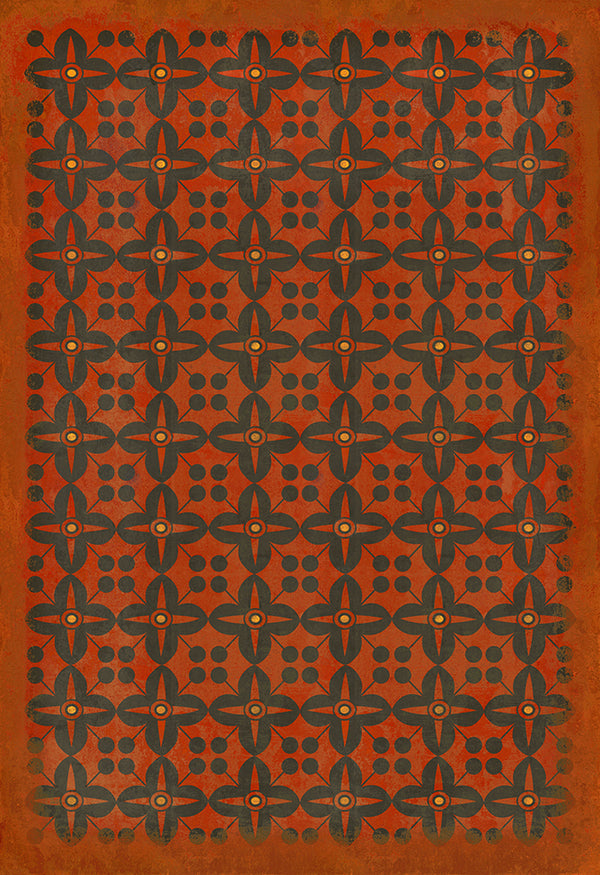 spicher and company classic vinyl pattern 03 red rum rug