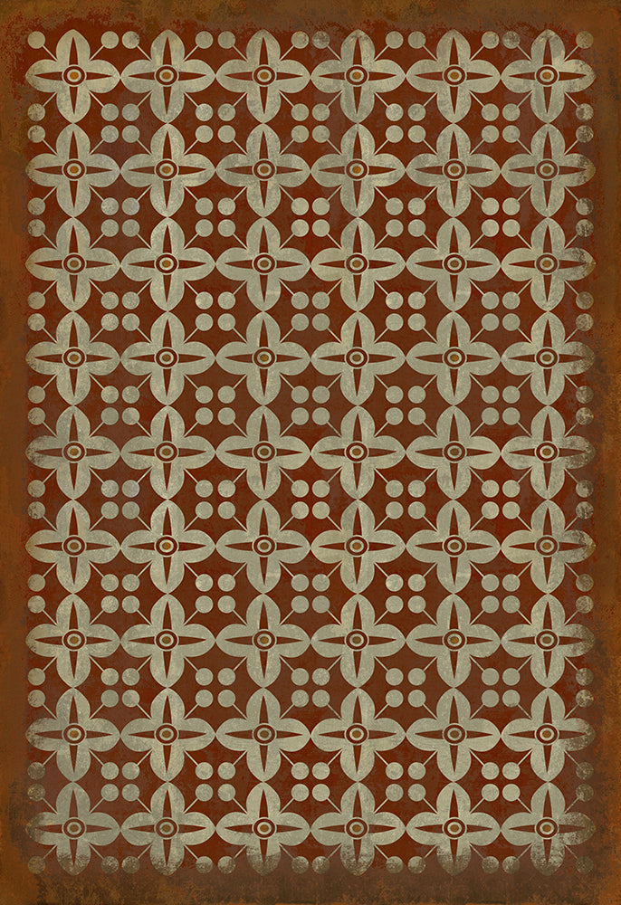 spicher and company classic vinyl pattern 03 poppy field rug