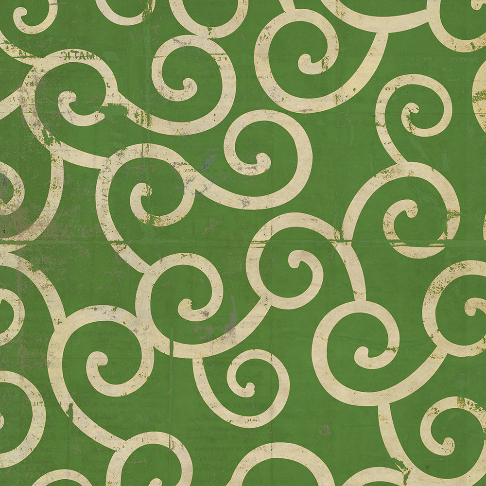 spicher and company classic vinyl pattern 04 the sea of green rug