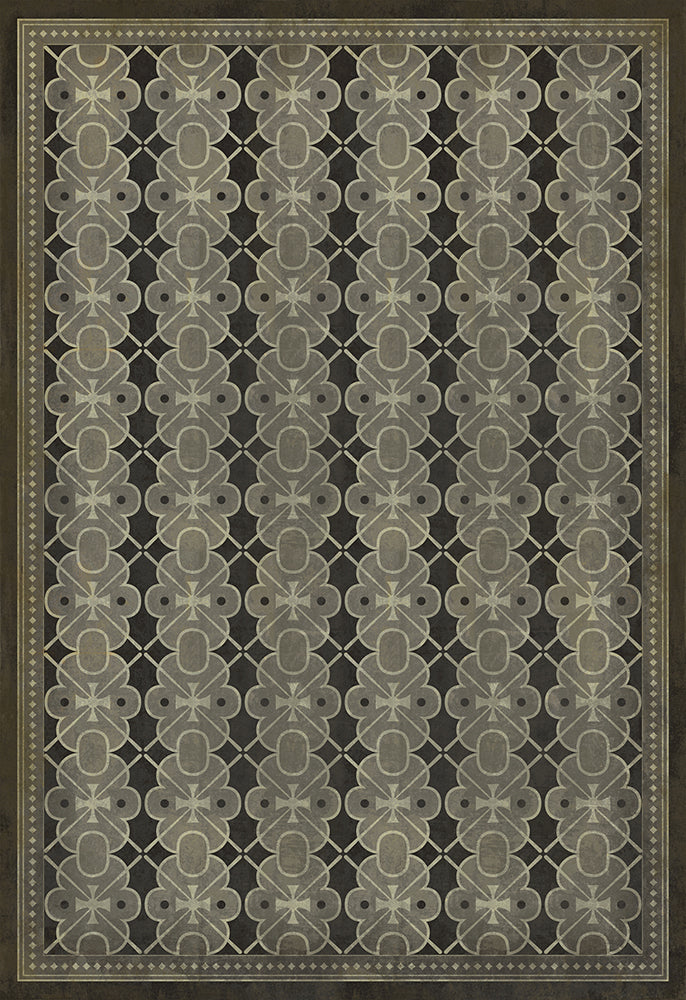 spicher and company classic vinyl pattern 05 dorian gray rug