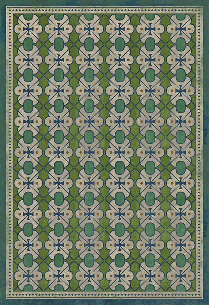 spicher and company classic vinyl pattern 05 mrs peacock rug