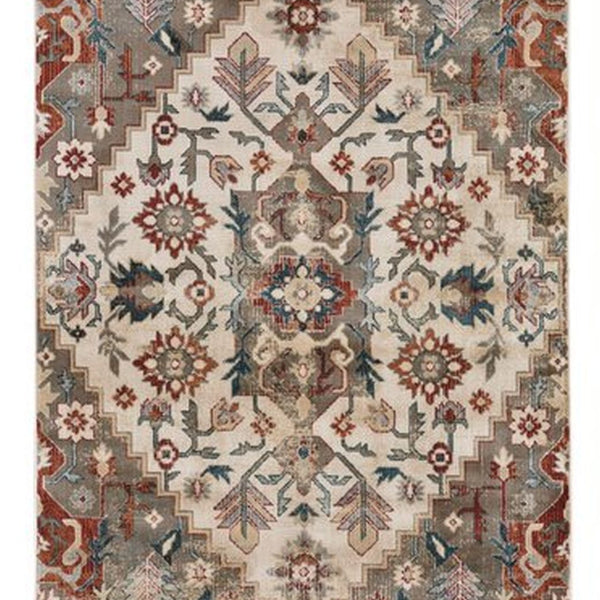 capel taraji kazak 4852 ivory multi rug