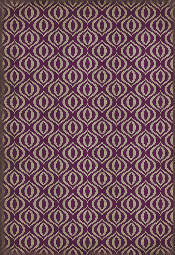 spicher and company classic vinyl pattern 15 purple haze rug