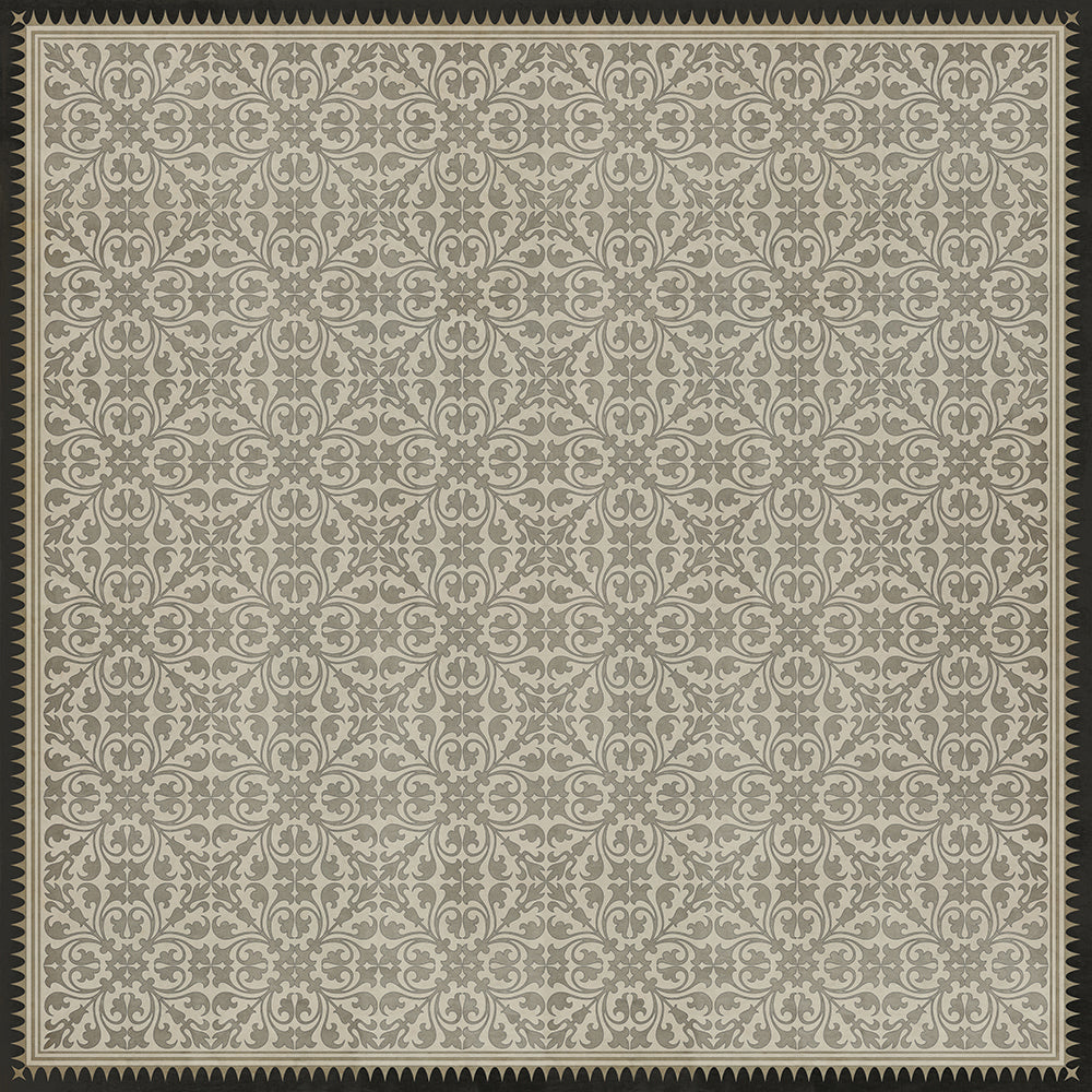 spicher and company classic vinyl pattern 21 white knight rug