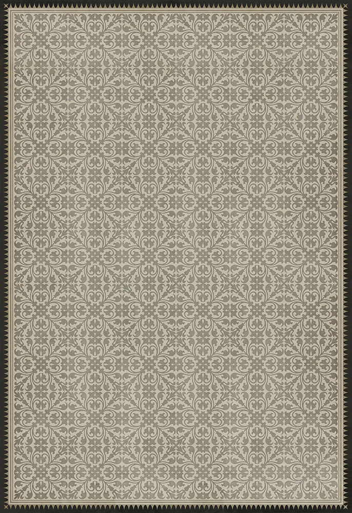 spicher and company classic vinyl pattern 21 white knight rug