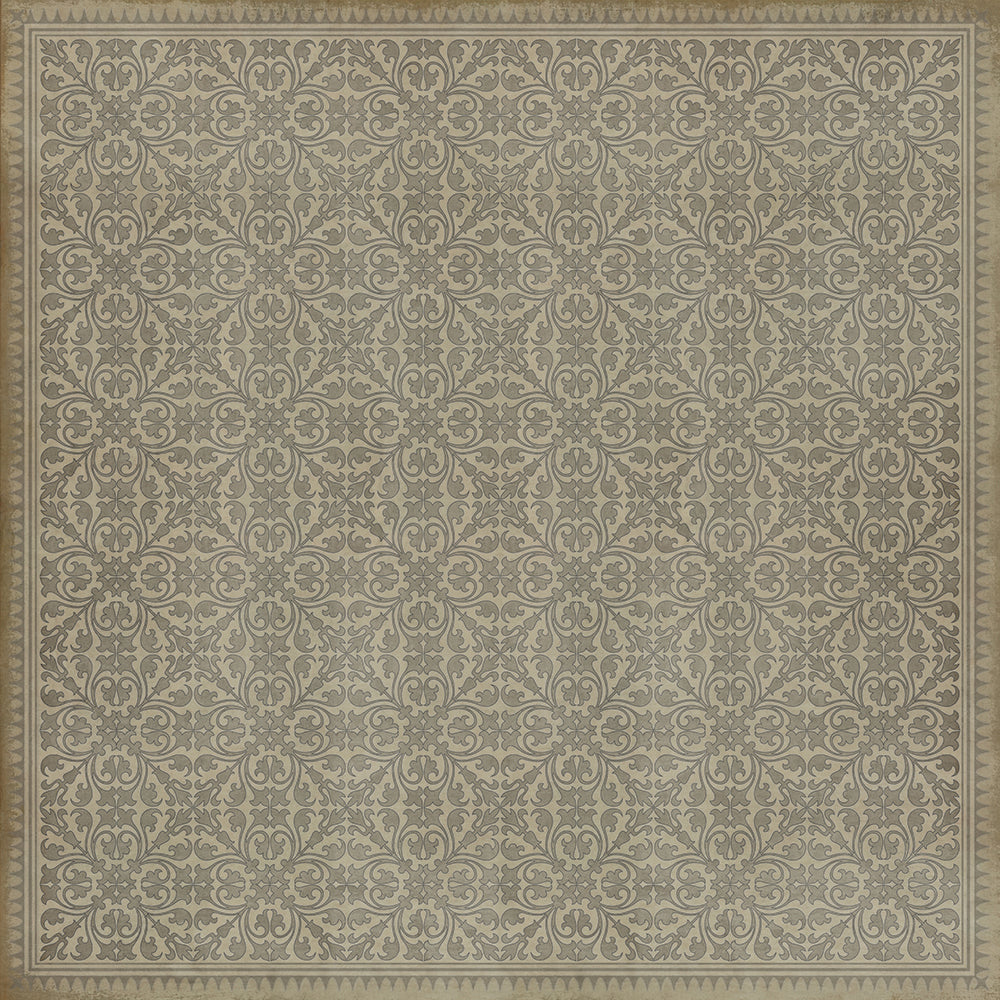 spicher and company classic vinyl pattern 21 white rabbit rug