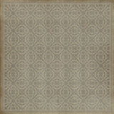 spicher and company classic vinyl pattern 21 white rabbit rug