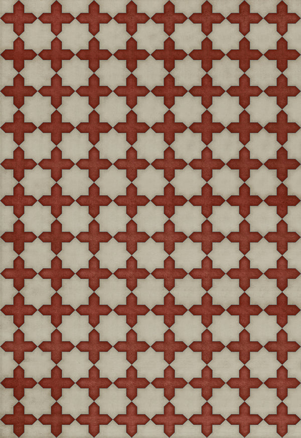 spicher and company classic vinyl pattern 23 dressed in scarlet rug