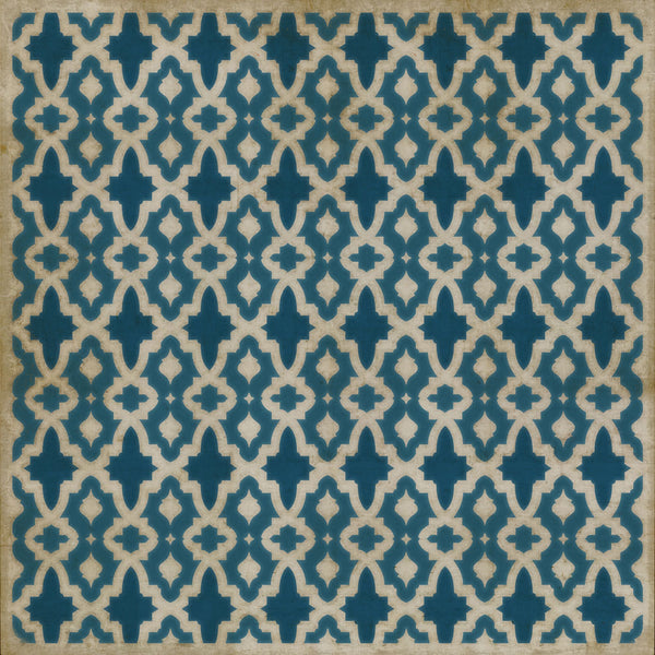 spicher and company classic vinyl pattern 31 blue mosque rug