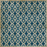 spicher and company classic vinyl pattern 31 blue mosque rug