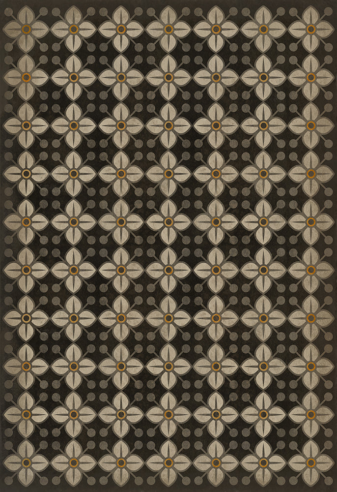 spicher and company classic vinyl pattern 32 daffodils rug