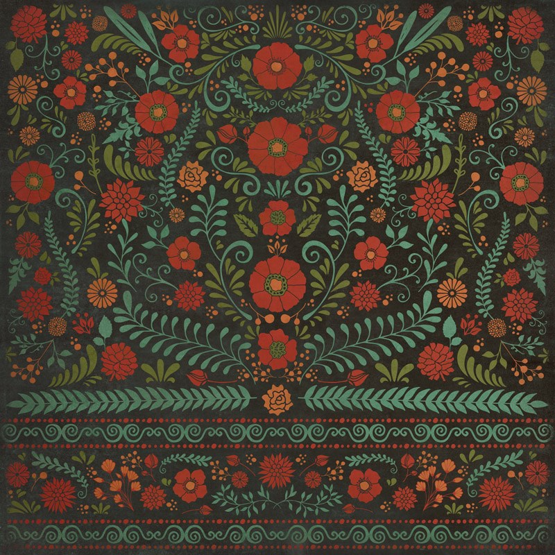 spicher and company classic vinyl pattern 36 a garden to walk in rug