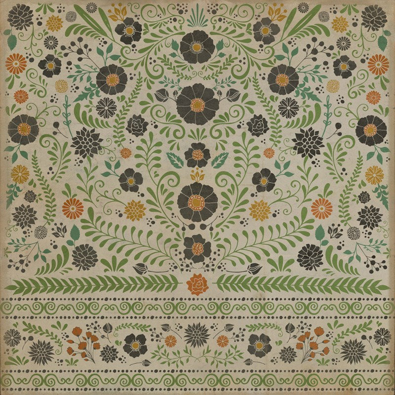 spicher and company classic vinyl pattern 36 prettiest weeds rug
