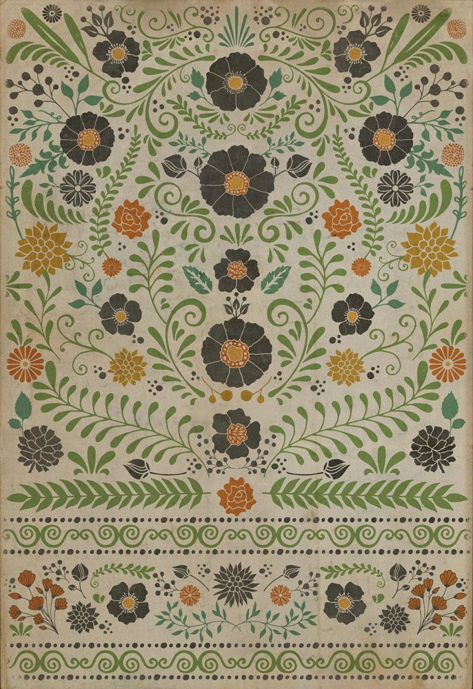 spicher and company classic vinyl pattern 36 prettiest weeds rug