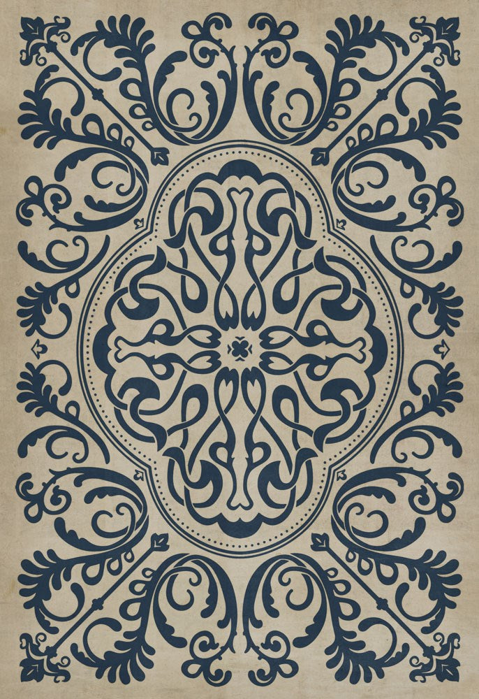 spicher and company classic vinyl pattern 39 gin rummy rug