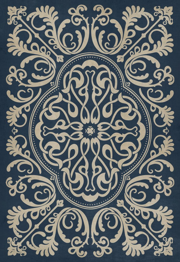 spicher and company classic vinyl pattern 39 spades rug