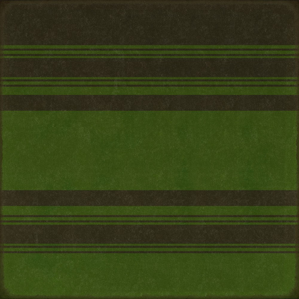 spicher and company classic vinyl pattern 50 organic stripes black and green rug