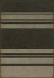 spicher and company classic vinyl pattern 50 organic stripes black and tan rug