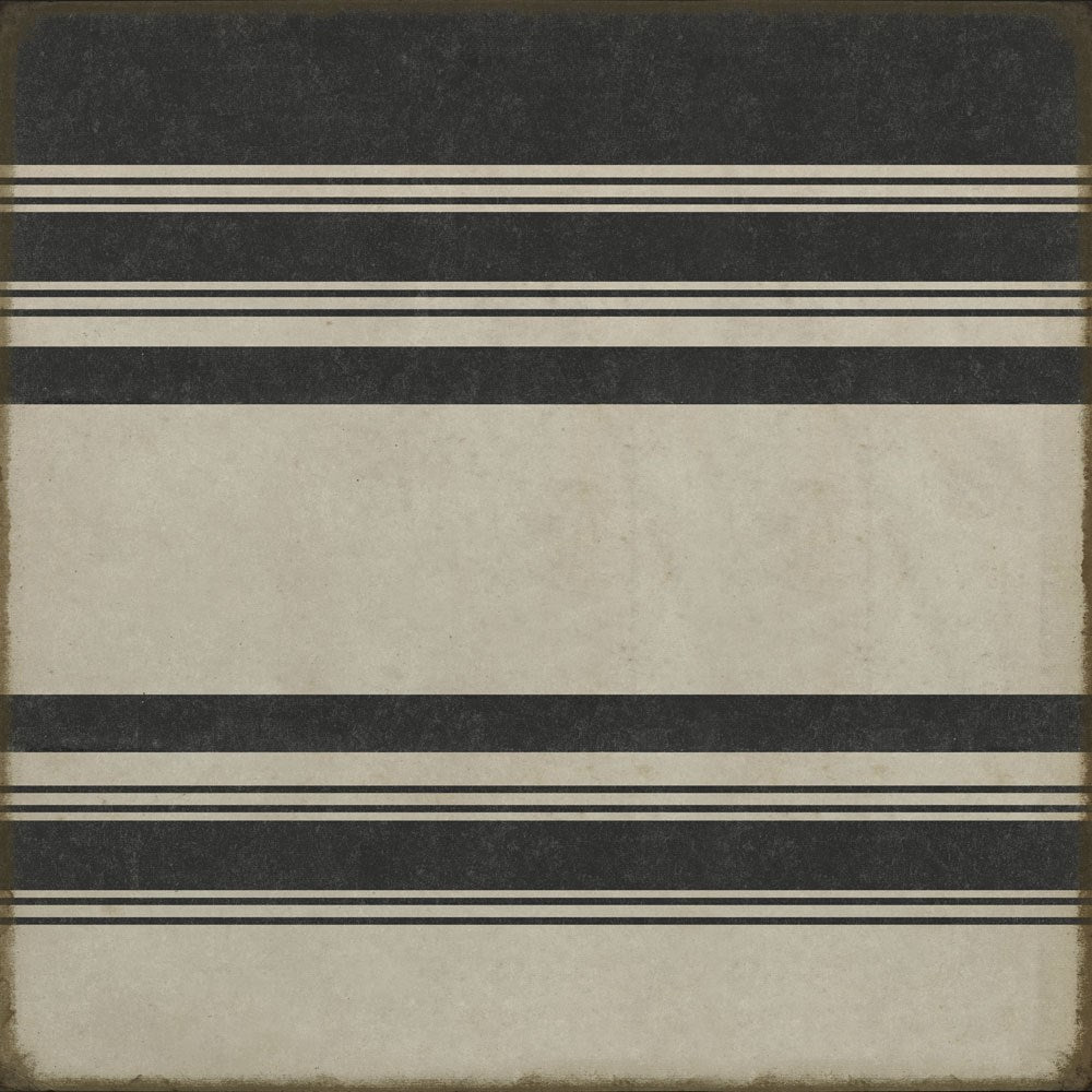 spicher and company classic vinyl pattern 50 organic stripes black and white rug