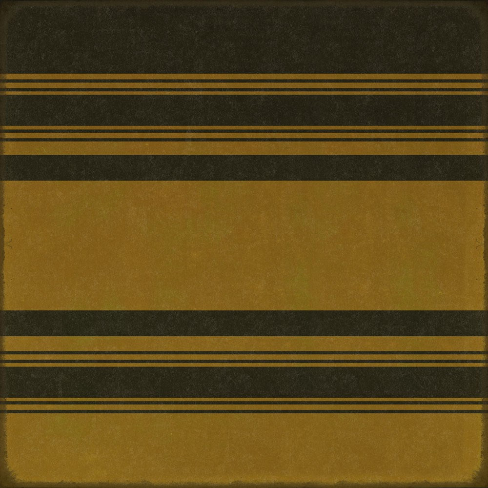spicher and company classic vinyl pattern 50 organic stripes black and yellow rug
