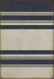 spicher and company classic vinyl pattern 50 organic stripes blue and white rug