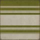 spicher and company classic vinyl pattern 50 organic stripes green and white rug