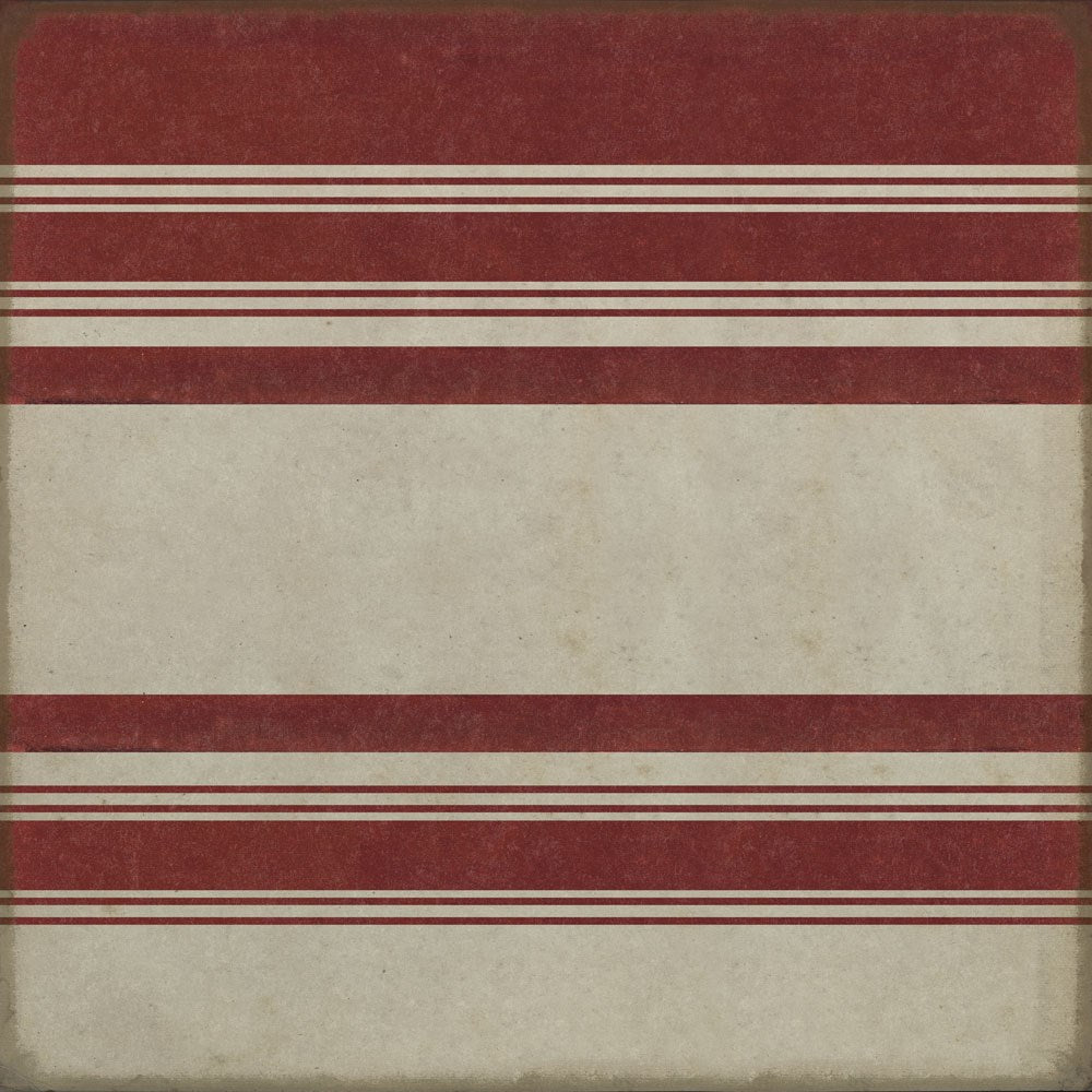 spicher and company classic vinyl pattern 50 organic stripes red and white rug