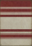 spicher and company classic vinyl pattern 50 organic stripes red and white rug