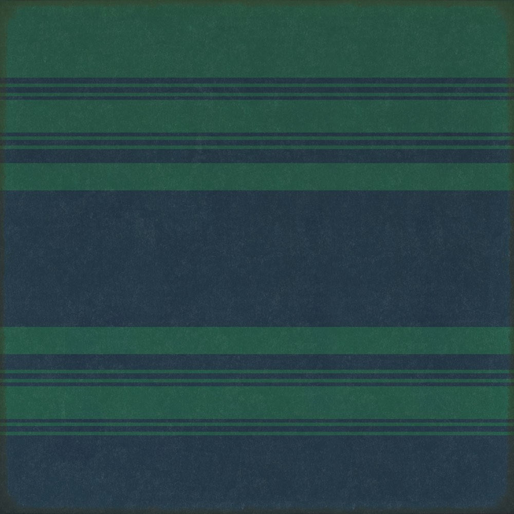 spicher and company classic vinyl pattern 50 organic stripes teal and blue rug
