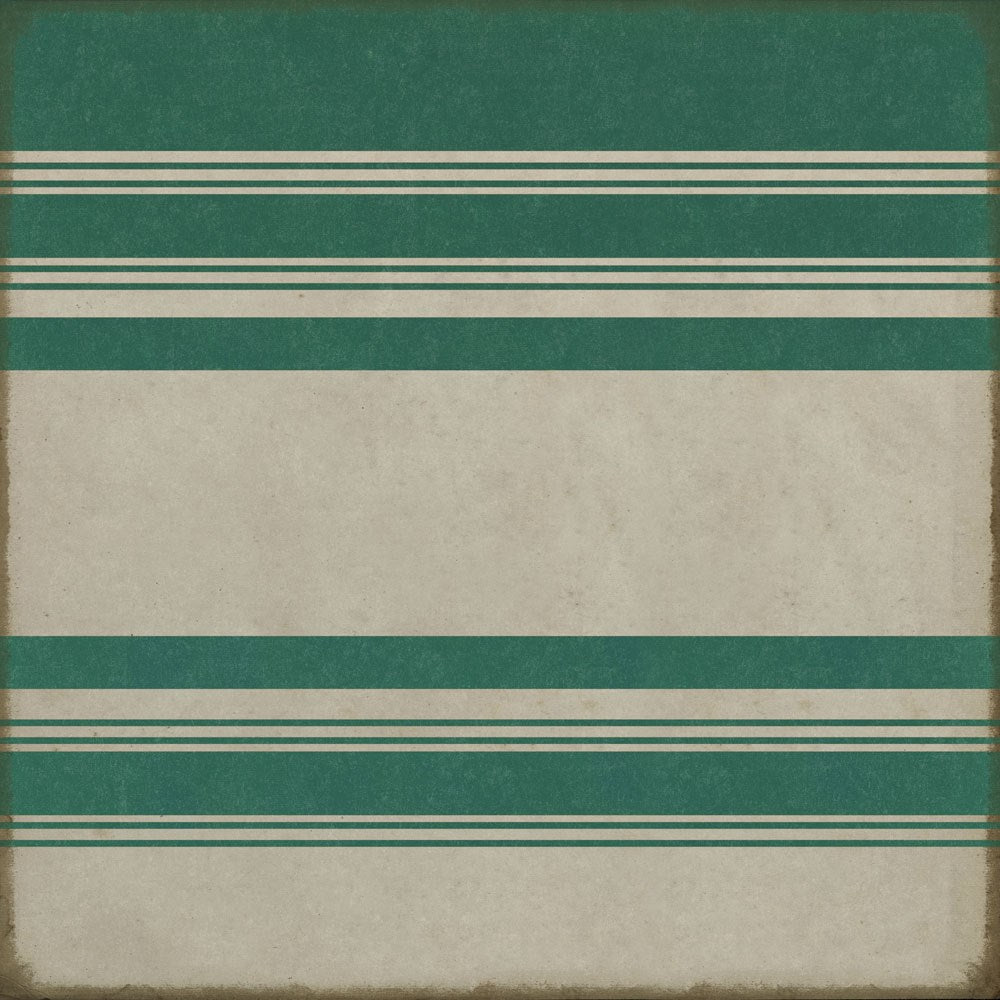 spicher and company classic vinyl pattern 50 organic stripes teal and white rug