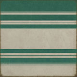 spicher and company classic vinyl pattern 50 organic stripes teal and white rug