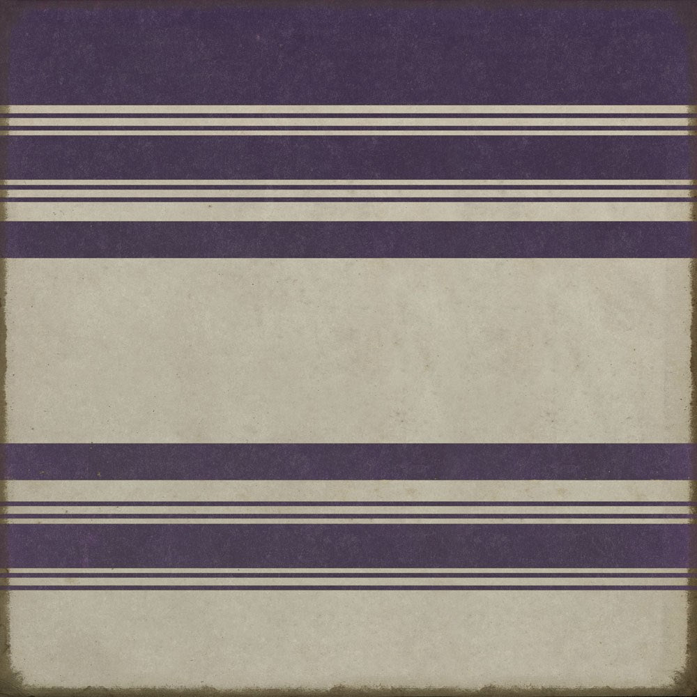 spicher and company classic vinyl pattern 50 organic stripes white and purple rug