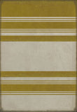 spicher and company classic vinyl pattern 50 organic stripes yellow and white rug