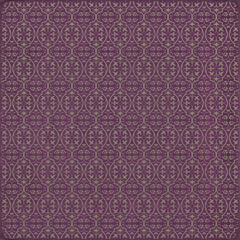 spicher and company classic vinyl pattern 51 now that lilacs are in bloom rug